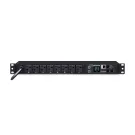 Cyber Power - PDU41002 - Switched PDU 20A 120V NEMA (L)5-20P input 8 NEMA 5-20R output 12ft cord 1U