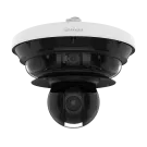 Hanwha - PNM-C34404RQPZ - Wisenet P series network vandal outdoor Multi-Directional camera with PTZ, [AI ON] 4CH x 8MP @ 15FPS / [AI OFF] 4CH x 8MP @ 20FPS + PTZ 40x 2MP @ 60FPS, 4CH Remote PTRZ Lens 3.3~5.7mm (FoV H: 109°~56°, V: 55°~31°), triple co