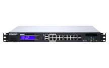 QNAP - QGD-1600P-4G-US - QNAP 16-port 1GbE Switch with 2 RJ45 and SFP+ Combo Port with Intel Celeron Processor and 4GB RAM
