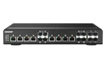 QNAP - QSW-IM1200-8C-US - Rackmount Switch, Management Switch, 12 port of 10GbE Port Speed, 4 10GbE SFP+ port, 8 Port