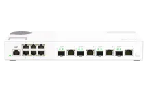 QNAP - QSW-M2106-4C-US - QNAP QSW-M408S 6-port Layer 2 Managed Switch. 6 x 2.5GbE (1G/100M) Ports and 4 x 10G SFP+/ NBASE-T (10G/5G/2.5G/1G/100M) combo ports. Easy Management with Web Browser