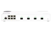 QNAP - QSW-M2106-4S-US - QNAP QSW-M408S 6-port Layer 2 managed switch. 6 x 2.5GbE (1G/100M) ports and 4 x 10G SFP+ Ports. Easy Management with Web Browser