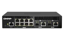 QNAP - QSW-M2108R-2C-US - QNAP Rackmount Switch QSW-M2108-2C, Management Switch, 8 port 2.5Gbps, 2 port 10Gbps SFP+/ NBASE-T Combo. Easy Management with Web Browser