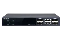 QNAP - QSW-M804-4C-US - QNAP QSW-M804-4C, Management Switch, 8 Port of 10GbE Port Speed, 4 port SFP+, 4 port  SFP+/ NBASE-T Combo, Support for 5-speed Auto Negotiation (10G/5G/2.5G/1G/100M)