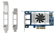 QNAP - QXG-10G2T-X710 - Dual-port (10GBASE-T) 10GbE network expansion card, Intel X710, PCIe Gen3 x4