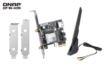 QNAP - QXP-W6-AX200 - QNAP WiFi 6 (Intel AX200) PCIe wireless card w/ antenna & brackets for NAS; Giga-byte GC-WBAX200 QNAP Edition