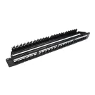 GoSimplyConnect - S45-2024UP - 24 Port PROSeries Unloaded UTP Keystone Patch Panel, Removable Face Plate, 1RU, Cable Management Bracket, cable ties and rack screws. 1ea/box