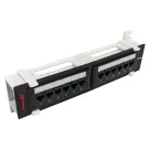 Simply 45 - S45-2512 - 12 Port Loaded UTP Cat5e Patch Panel, 110 style, Wall Mount Bracket, Cable Ties and Rack Mount Screws. 1ea/box