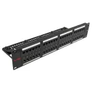 Simply 45 - S45-2648 - 48 Port Loaded UTP Cat6 Patch Panel, 2RU, 110 style, Cable Management Bracket, Cable Ties and Rack Screws. 1ea/box