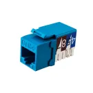 Simply 45 - S45-3590BL-25 - Cat5e UTP 90° Blue Keystone 110 Style, Dust Cover, IDC Cap