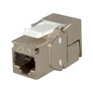 Simply 45 - S45-3750-25 - 10GBaseT STP 180° Shielded Keystone Jack (Toolless) for Cat7a/6a/7, w/6 1ea/Bag, 25/Pack
