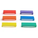 Simply 45 - S45-3790 - Keystone Snap-On ID Bars - (6) Colors- Blue, Green, Orange, Purple, Red, Yellow - 1 set/per bag
