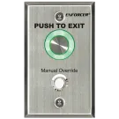 SECO-LARM - SD-6276-SSVQ - Piezoelectric Request-to-Exit Pushbutton – Single-gang with Manual Override