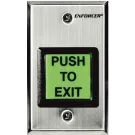 SECO-LARM - SD-7202GC-PTQ - Square Illuminated Pushbutton Request-to-Exit Plate with Timer