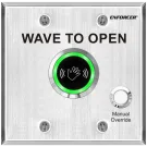 SECO-LARM - SD-9463-KSVQ - Wave To Open RTE with override button, Double Gang. ETL Listed. Conforms to UL Std. 294