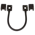 SECO-LARM - SD-969-M15Q/B - Stainless-steel armored door cord with removeable cover (Bronze), cord length 15" (39cm).