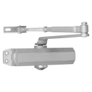 SECO-LARM - SD-C131-SQ - Door Closer. Size 3, door weight up to 140-lbs (65kg). Adjustable sweep and latch speed, anodized aluminum body, sliver finish, and forged steel arms. 1 year warranty