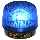 SECO-LARM - SL-126Q/B - 6~12 VDC (2-wire connection) Strobe Light. “U”-Type Xenon tube. 100,000 Candlepower, over 90 flashes/min, 180mA current draw at 12VDC. UL listed. Blue lens.