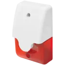 SECO-LARM - SL-1312-SA/R - 6~15 VDC Mini Strobe Siren. Mounts in single-gang box or surface-mount. Weatherproof, Indoor/outdoor use. Red Lens. Minimum order quantity of 10pcs.