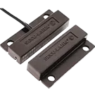 SECO-LARM - SM-204Q/BR - Surface-Mount Closed Loop Magnetic Contact with flange and pre-wired 15" leads from center, brown. 1" Gap. Mounts with screws or included 3M tape. UL listed. Sold in multiples of 10 (price is for 1 pc).