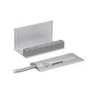 SECO-LARM - SM-226L-3Q - Overhead Door-Mount Magnetic Contact with three wires for N.O. or N.C. applications. Magnet mounted on "L" bracket, contact in die-cast aluminum housing with pre-wired 24" leads, flexible stainless-steel cable. 2¾" Gap.