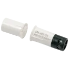 SECO-LARM - SM-407-5TQ/W - ⅜" Stubby Press-Fit Mount Closed Loop Magnetic Contact with quick-connect terminal block. ¾" Gap. UL, CUL Listed. White. Sold in multiples of 10 (price is for 1 pc).