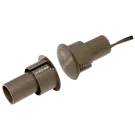SECO-LARM - SM-4105-LQ/B - ¾ Steel Door Recessed Closed Loop Magnetic Contact with quick-connect terminals. 1" Gap. 18" leads. UL, CUL Listed. Brown. Sold in Multiples of 10. (price is for 1 pc).