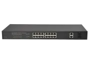 Hanwha - SWT-P-162-480B - 16 Port PoE+ Switch