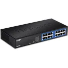 TRENDNET - TEG-S16Dg - 16-port Gigabit GREENnet Switch(Metal Desktop) w/ internal power