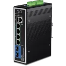TRENDNET - TI-BG62i - 6-Port Industrial Gigabit L2+ Managed PoE++ DIN-Rail Switch