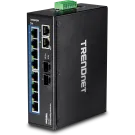 TRENDNET - TI-G102 - 10-Port Hardened Industrial Gigabit DIN-Rail Switch
