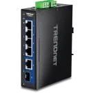 TRENDNET - TI-G50611 - 6-Port Industrial 2.5G DIN-Rail Switch with 10G Ports