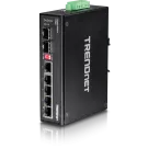 TRENDNET - TI-G62 - 6-port hardened Industrial Gigabit Switch (5 Gigabit / 1 shared SFP / 1 dedicated SFP)