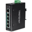 TRENDNET - TI-PE50 - 5-Port Industrial Fast Ethernet PoE+ DIN-Rail Switch
