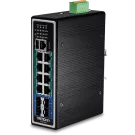 TRENDNET - TI-PG1284i - 12-port Hardened Industrial Gigabit PoE+ Layer 2+ Managed DIN-Rail Switch