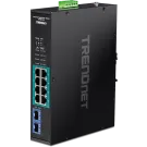 TRENDNET - TI-PGM102 - 10-port Industrial Gigabit PoE+ DIN-Rail Switch -20° – 65°C (-4° – 149°F)