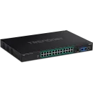 TRENDNET - TI-RP262i - 26-Port Industrial Gigabit L2 Managed PoE+ Rackmount Switch