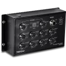 TRENDNET - TI-XPG102 - 10-Port Industrial EN 50155 M12 Gigabit PoE+ Railway Switch