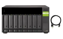 QNAP - TL-D800C-US - 8-bay desktop USB-C 3.1 Gen2 10Gbps JBOD expansion unit  with a 1-meter USB-C to USB-A 3.1 Gen2 cable