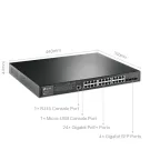TP-Link - TL-SG3428MP - JETSTREAM 28PORT GGB L2 SW W/ PERP 24PORT POE+/4 GGB SFP SLOTS