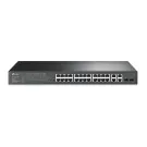 TP-Link - TL-SL2428P - JetStream 24-Port 10/100Mbps + 4-Port Gigabit Smart Switch with 24-Port PoE+