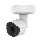 Hanwha - TNO-C3050T - Wisenet T network thermal compact bullet camera, 384 x 288 (uncooled); ＜20mK (NETD), Max 768 x 576 @ 30fps resolution support, 19mm fixed focal lens (HFoV: 19.3o), Triple codec H.265/H.264/MJPEG with WiseStream III (based on AI 