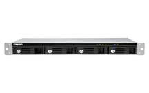 QNAP - TR-004U-US - QNAP 4-bay 1U 12" short-depth rackmount 3.5" SATA HDD USB 3.0 type-C hardware RAID external enclosure