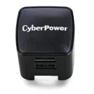 Cyber Power - TR12U3A - USB Wall Charger, 2 USB, 3.1A, Folding AC plug, LED Power Indicator, 1 Year Warranty