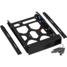 QNAP - TRAY-35-BLK01 - 3.5" HDD Tray with key lock and two keys, black and plastic, 2.5" and 3.5" screw packs included