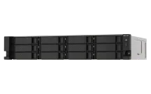 QNAP - TS-1273AU-RP-8G-US - QNAP 2U 12-Bay NAS/iSCSI IP-SAN. AMD Ryzen V1500B Quad-core 2.2GHz, 8GB RAM, 2x2.5GbE LAN, Redundant PSU, Optional 10GbE & M.2 NVMe via PCIe expansion