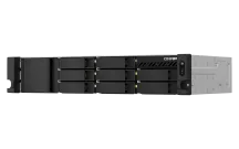 QNAP - TS-864eU-4G-US - QNAP 2U 8-bay short depth 12" rackmount NAS, Intel Celeron N5105/N5095 4C/4T, burst up to 2.9 GHz, 4GB RAM (2 x SODIMM slots, max 16GB total)