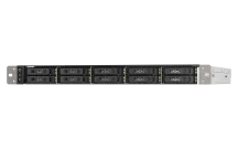 QNAP - TS-h1090FU-7302P-256G-US - QNAP 10-Bay 1U all flash NAS, U.2/U.3 NVMe Gen 4 x 4 and SATA 6Gbps bays, AMD EPYC 7302P 16C/32T Processor, 256GB RDIMM DDR4 ECC RAM, 25GbE, 2.5 GbE, PCIe Gen4 slots, Redundant PSU, Without Rail Kil (RAIL-B02)