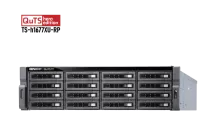 QNAP - TS-h1677XU-RP-3700X-32G-US - QNAP 3U 16-Bay QTS hero NAS/iSCSI IP-SAN, AMD Ryzen 7 3700X 8C/16T 3.4 GHz, 32GB DDR4 RAM, 1GbE*2 , 10GbE*2 SFP+
