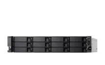 QNAP - TS-h1886XU-RP-R2-D1622-32G-US - QNAP 2U 18 Bay (12 x 3.5" + 6 x 2.5" SATA 6Gbps) QTS hero NAS/iSCSI IP-SAN, Xeon D-1622 4 cores 4C/8T 2.60 GHz (boost up to 3.20 GHz), 32GB DDR4 ECC RAM, 2.5 GbE LAN, 10 GbE SFP+ SMARTNIC